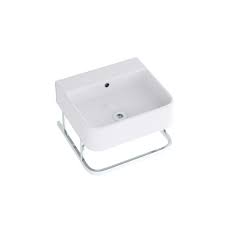 Manufacturing code of the towel rail and shelf is ds989107676. Hindware Element Designer Wash Basin With Towel Rail 91057