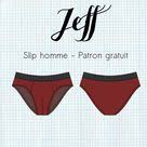 Jeff Patron Gratuit Slip Homme Taille S Slip Homme Coudre Des Sous Vetements Couture Pour Homme