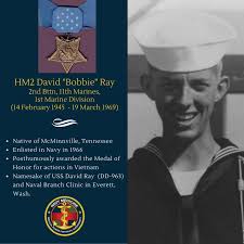 A Portrait of HM2 Bobby Ray, Heroic “Doc” of Liberty Bridge > Navy Medicine  > News