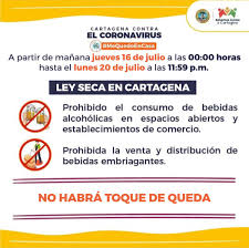 Otra noche de revueltas y arrestos se vivió en miami beach, tras el toque de queda impuesta en la ciudad. Alcaldia De Cartagena On Twitter A Partir De Manana Jueves 16 De Julio A Las 00 00 Horas Hasta El Lunes 20 De Julio A Las 11 59 P M Ley Seca Y No Habra