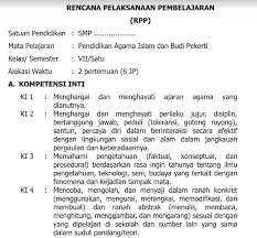 Untuk itu saya di sini akan membagikan file mengenai ki kd kurikulum 2013 smpmts revisi 2017 doc. Rpp Pai Kls Vii Smp Semester 1 Dan 2 K13 Bab 1 File Guru Now