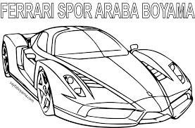 Bedava boyama ferrari maranello, lüks spor otomobil gt, grand tourer ve resim yazdır. Ferrari Spor Araba Boyama Sayfasi