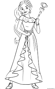 Have you ever heard about elena of avalor? Princess Elena Coloring Pages Coloring Home