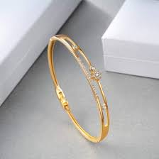 The price also rises when the dollar declines. Amazon Com E 18k Gold Plated Bangles Bracelets For Women Cubic Zirconia Jewelry Gifts 7 Inches Clothing Shoes Jewelry