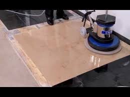 How To Polish Stone Floors Using Diamond Polishing Pads Jon Don Video Youtube Concreto Estampado