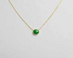 27 x 18 millimeters sku: Jade Necklace 14k Gold Jade Necklace Oval Jade Necklace Natural Jade Necklace Chinese Jade Necklace Solitaire Jade Necklace