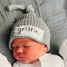 Boy Hospital Hat Personalized Baby Hat Newborn Name Hat Etsy Personalized Baby Hat Newborn Baby Hats Boy Hospital Hat