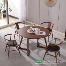 Round or rectangular dining table shape. China Solid Wood Round Dining Table With Walnut Veneer Dining Furniture Set China Home Furniture Set Ashwood Table