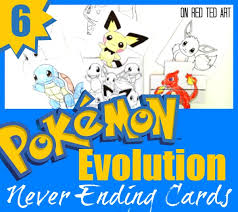 Pokemon Evolution Cards Printables Red Ted Art