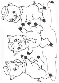 The big bad wolf huffs and puffs and blows the house down. The Three Little Pigs Coloring Pages Books 100 Free And Printable