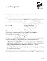 Each of the parties acknowledges receiving an executed copy of this agreement. Deed Of Assignment