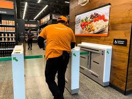 pay cash at a cashless amazon go store