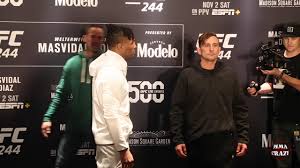 Greatest knockout of all time #5. Ufc 244 Kevin Lee Vs Gregor Gillespie Media Day Face Off Youtube