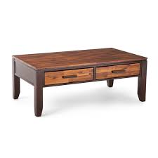 Surely, a coffee table with a storage shelf underneath its top is nothing unusual. Reviews For Abaco 50 In Cherry Large Rectangle Wood Coffee Table With Drawers Ab600c The Home Depot