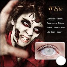Snow white makeup for cat eyes. Halloween Makeup Colorful Contact Lenses Crazy Sharingan Cosplay Multicolored Lenses White Red Purple For Eye Cosmetic Contact Lenses Aliexpress