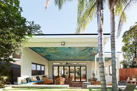 It S All About Alfresco Living As Shown In The Feature Ceiling Renting A House Crazy Houses Hotel House
