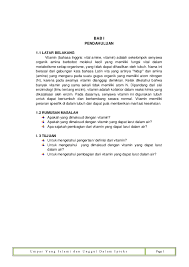 Vitamin yang larut dalam lemak diproses dan disimpan di dalam tubuh. Biokimia Vitamin Larut Air Dian Purnamasari Thalib Academia Edu