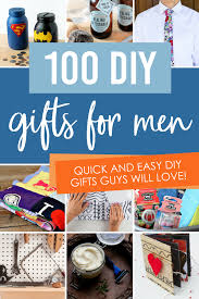 creative diy gift ideas for men from