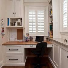 Small Home Office Built In Space Saving Built In Office Furniture In Corners Personalizing Moder Small Home Offices Office Interior Design Home Office Design