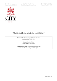 Pdf What Is Inside The Mind Of A Serial Killer