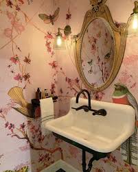 Birds And Butterflies Wallpaper Pin On Downstairs Loo