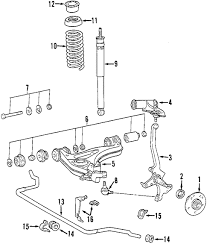 Front Suspension For 1999 Mercedes Benz Slk 230 Mb Oem Parts