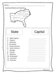 .on this states and capitals quiz.easy to learn and your going to have to learn all of your states and capitals in ms.garcias class at los cerritos. Southeast Region States And Capitals Games Activities Differentiated Quizzes