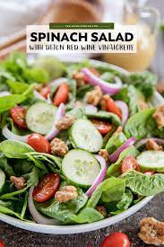 The Best Spinach Salad Recipe Yellowblissroad Com Recipe Spinach Salad Recipes Easy Salad Recipes Spinach Salad