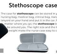 Shockproof Doctor Case Shockproof Stethoscope Case - Heavy-Duty EVA  Carrying Bag For Nurses & Doctors Portable Stethoscope Storage