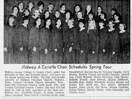 choir Midway Jr College Lexington Kentucky 1969