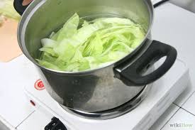 Add about 1/2 inch of lightly salted water to a large skillet or dutch oven, cover, and bring to a boil. How To Boil Cabbage Boiled Cabbage Boil Cabbage Recipe Cabbage
