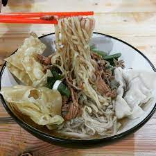 Mie Ayam Toping Pangsit Rebus Pangsit