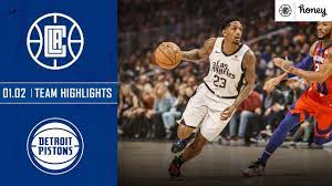 One strange day in hollywood: Clippers Open 2020 With Victory Vs Pistons Honey Highlights Youtube