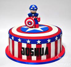Captain America Cake Captain America Cake America Cake Boy Birthday Cake