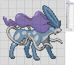 Suicune Pixel Art Buscar Con Google Point De Croix Pokemon Pokemon Perle Et Point De Croix