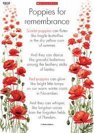 The wearing of poppies in honor of americas war dead is traditionally done on memorial day. Pin By Teresa Scott On In Flanders Fields Remembrance Day Activities Remembrance Day Remembrance Day Poems