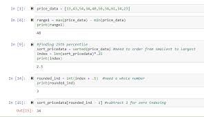 The first quartile is equal to the data at the 25th percentile of the data. Python Tutorial Range Iqr Percentile Calculation