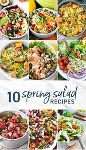 10 Easy Salad Recipes Spring Salad Recipes With Fresh Ingredients Spring Salad Recipes Spring Salad Easy Salad Recipes