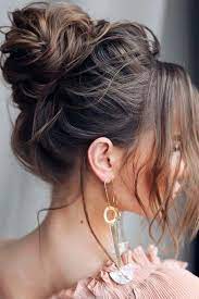 24 Chic Hairstyles For Prom To Let You Be Amazing Wedding Bun Hairstyles Bun Hairstyles Wedding Hair Front