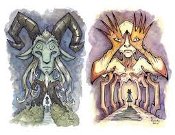 Pan S Labyrinth Watercolor And Pen By Corinne Roberts Labyrinth Art Labyrinth Tattoo Art