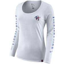 Don't think th eguy has ever had em. Womens Nike Heather Gray Philadelphia 76ers City Edition Elevated Marled Long Sleeve T Shirt