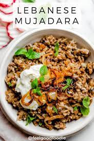 Mujadara Lebanese Lentils And Rice Recipe Feelgoodfoodie Recipe Lentil Recipes Middle Eastern Recipes Recipes