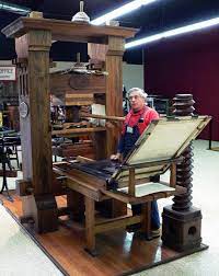 This was used for many things. Printing Press Wikipedia