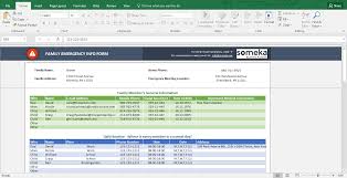Emergency Contact Form Excel Template Free Contact Sheet Emergency Contact Form Excel Templates Excel Tutorials