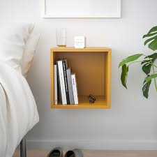 Eket Wall Mounted Shelving Unit Golden Brown Width 13 3 4 Height 13 3 4 Shop Today Ikea Diy corner shelves by ikea square wall shelves.