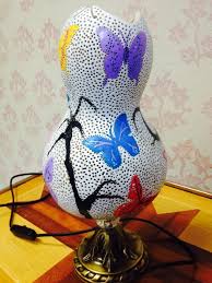 Su Kabagi Lamba Kelebek Modeli Mavi Kelebek Gourd Art Mumluklar Lamba Kelebekler