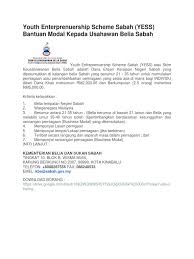 Youth Enterprenuership Scheme Sabah
