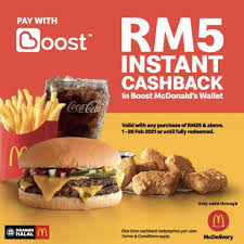 Mcdonald's penang airport lot pc 05, departure level, penang international airport, 11900 bayan lepas tel : Mcdonald S Free Rm5 Instant Cashback With Boost