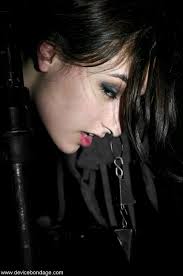 Dark haired babe with a big ass Sasha Grey gets abused in metal bondage  427041330