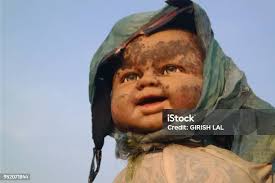 Guardian Of Rose Field Stock Photo